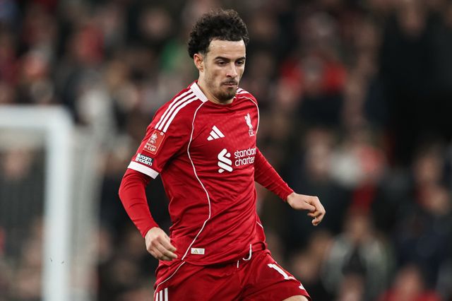 Curtis Jones of Liverpool during the Emirates FA Cup Third Round match Liverpool vs Barnsley at Anfield, Liverpool, United Kingdom, 12th January 2026

(Photo by Alfie Cosgrove/News Images)