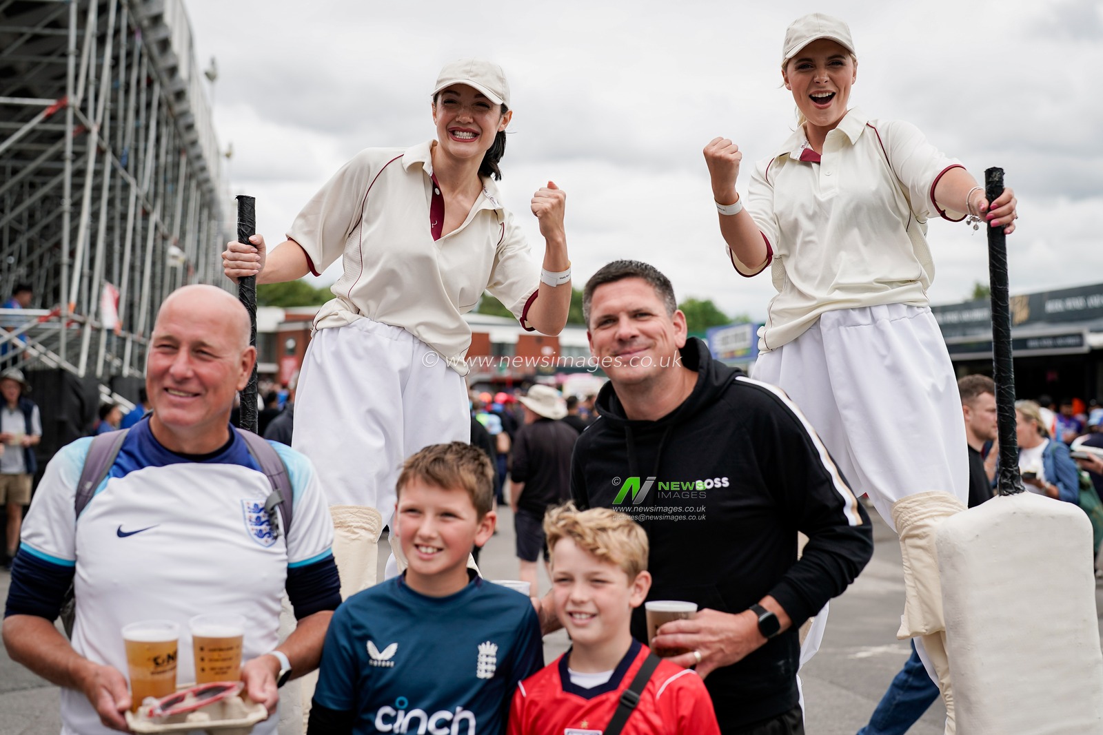 England fans during the Second Vitality T20 International match England vs India at Old Trafford, Manchester, United Kingdom on 04 July 2026

(Photo by Maynard Manyowa/News Images)