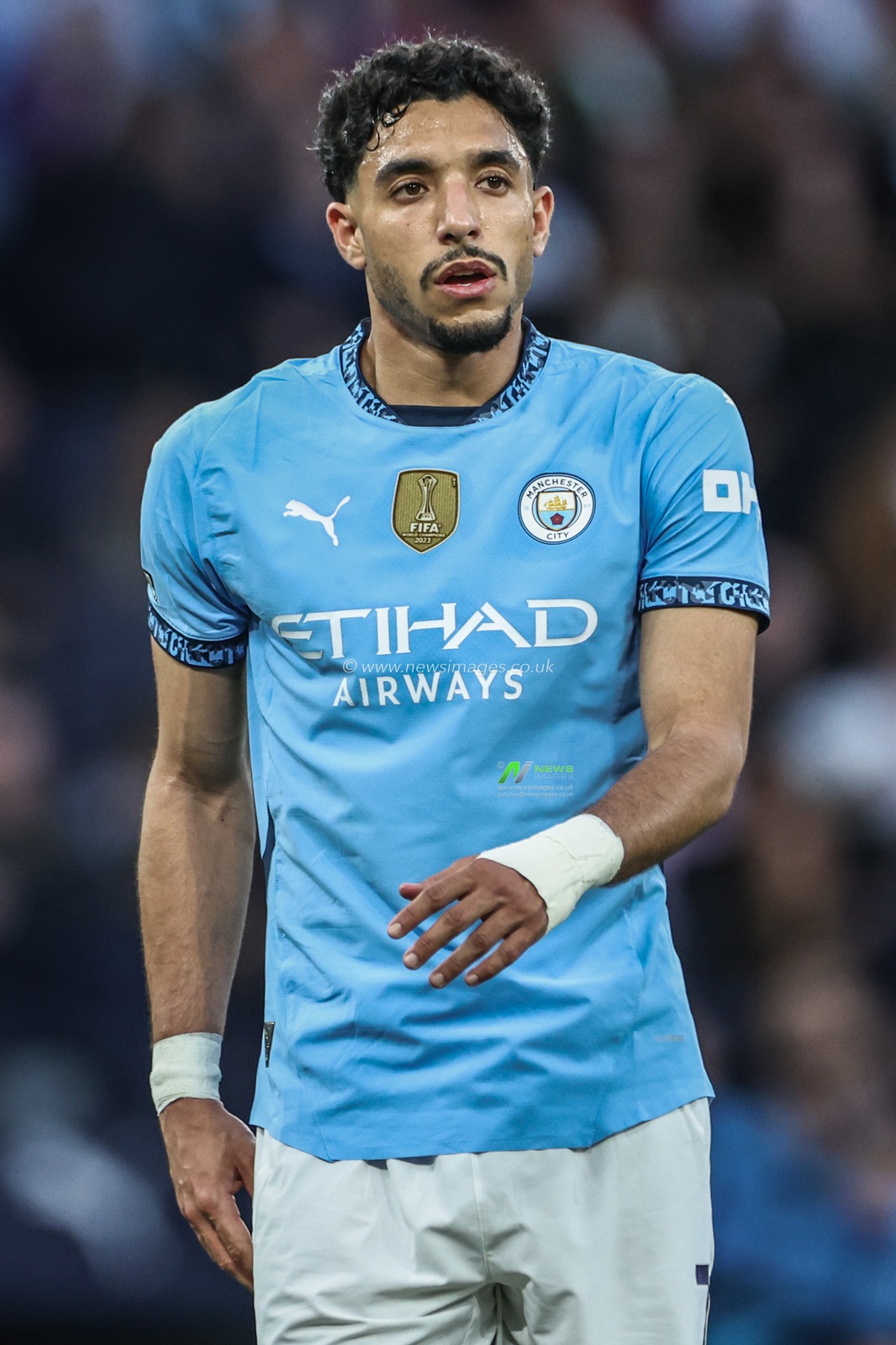 Omar Marmoush of Manchester City during the Premier League match Manchester City vs Wolverhampton Wanderers at Etihad Stadium, Manchester, United Kingdom, 2nd May 2025

(Photo by Mark Cosgrove/News Images)