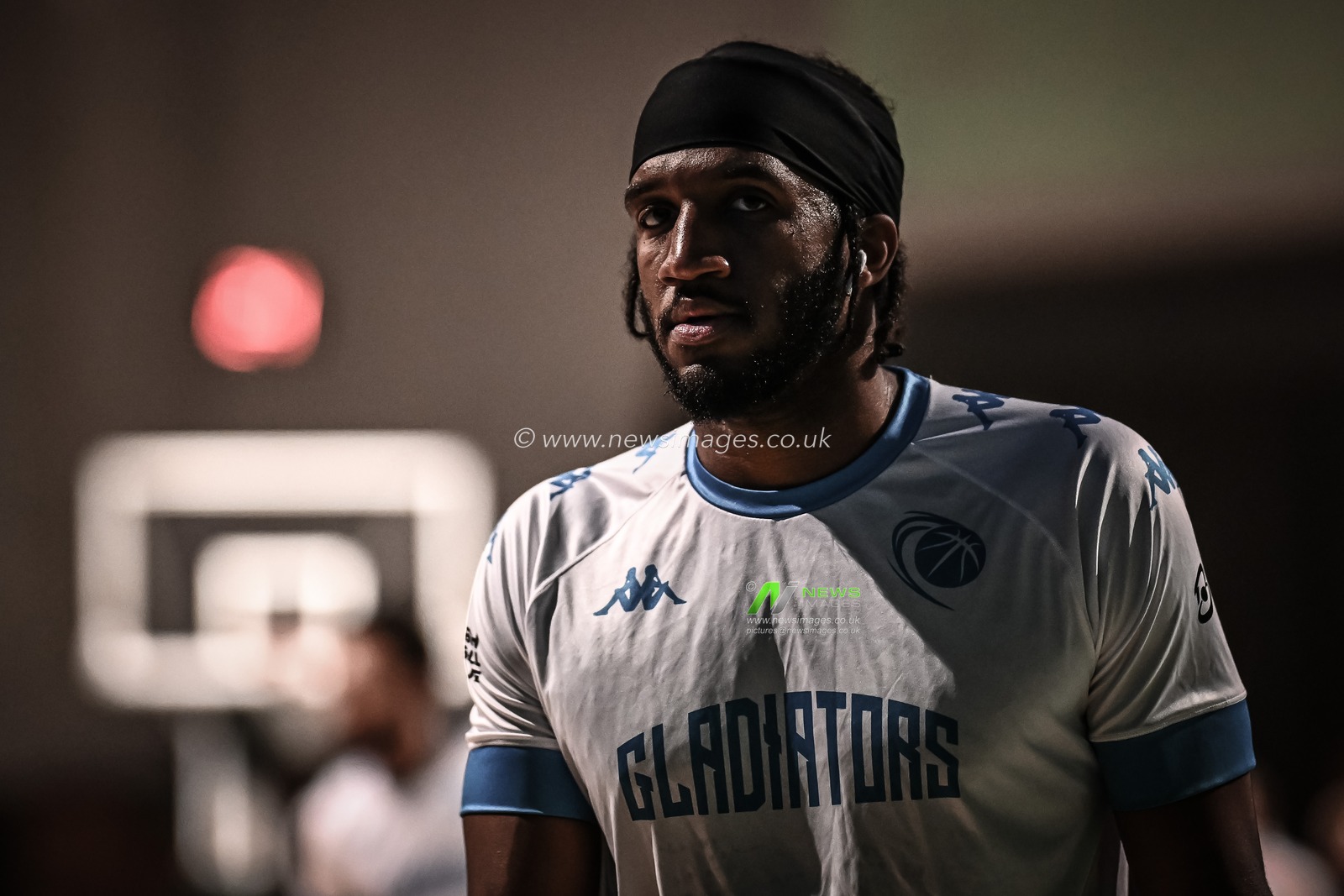 Ian Dubose #1 of Caledonia Gladiators pre match warm up ahead of the British Basketball Championship match Plymouth City Patriots vs Caledonia Gladiators at Plymouth Pavilions, Plymouth, United Kingdom, 3rd November 2023

(Photo by Craig Thomas/News Images)