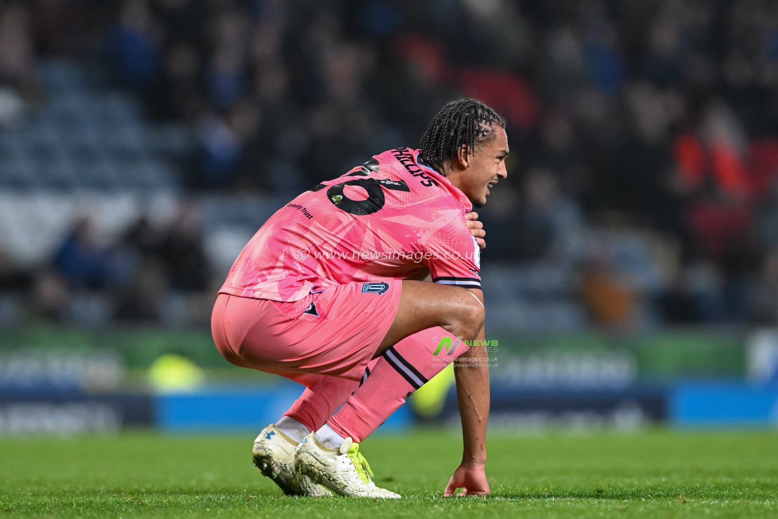 Ashley Phillips of Stoke City goes down with an injury during the Sky Bet Championship match Blackburn Rovers vs Stoke City at Ewood Park, Blackburn, United Kingdom, 6th November 2024

(Photo by Cody Froggatt/News Images)