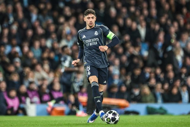 Federico Valverde of Real Madrid during the UEFA Champions League last 16 second leg match Manchester City vs Real Madrid at The City of Manchester Stadium, Manchester, United Kingdom on 17 March 2026

(Photo by Mark Cosgrove/News Images)