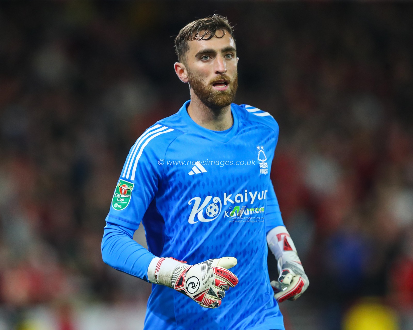 Matt Turner #1 of Nottingham Forest during the Carabao Cup match Nottingham Forest vs Burnley at City Ground, Nottingham, United Kingdom, 30th August 2023

(Photo by Gareth Evans/News Images)