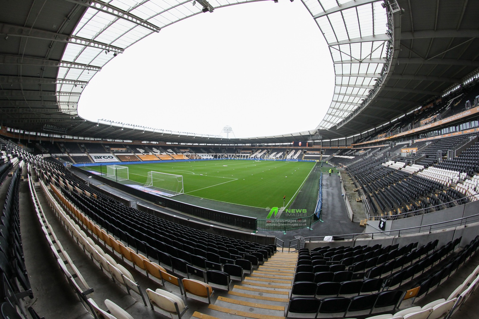 General view of The KCOM Stadium ahead of this afternoonâ€™s fixture Hull City v Plymouth Argyle