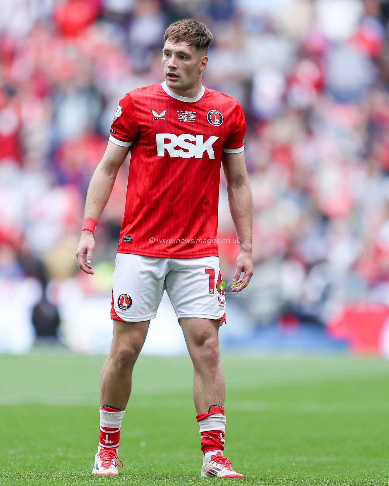 Josh Edwards of Charlton Athletic during the Sky Bet League 1 Playoff Final match Charlton Athletic vs Leyton Orient at Wembley Stadium, London, United Kingdom, 25th May 2025

(Photo by Jorge Horsted/News Images)