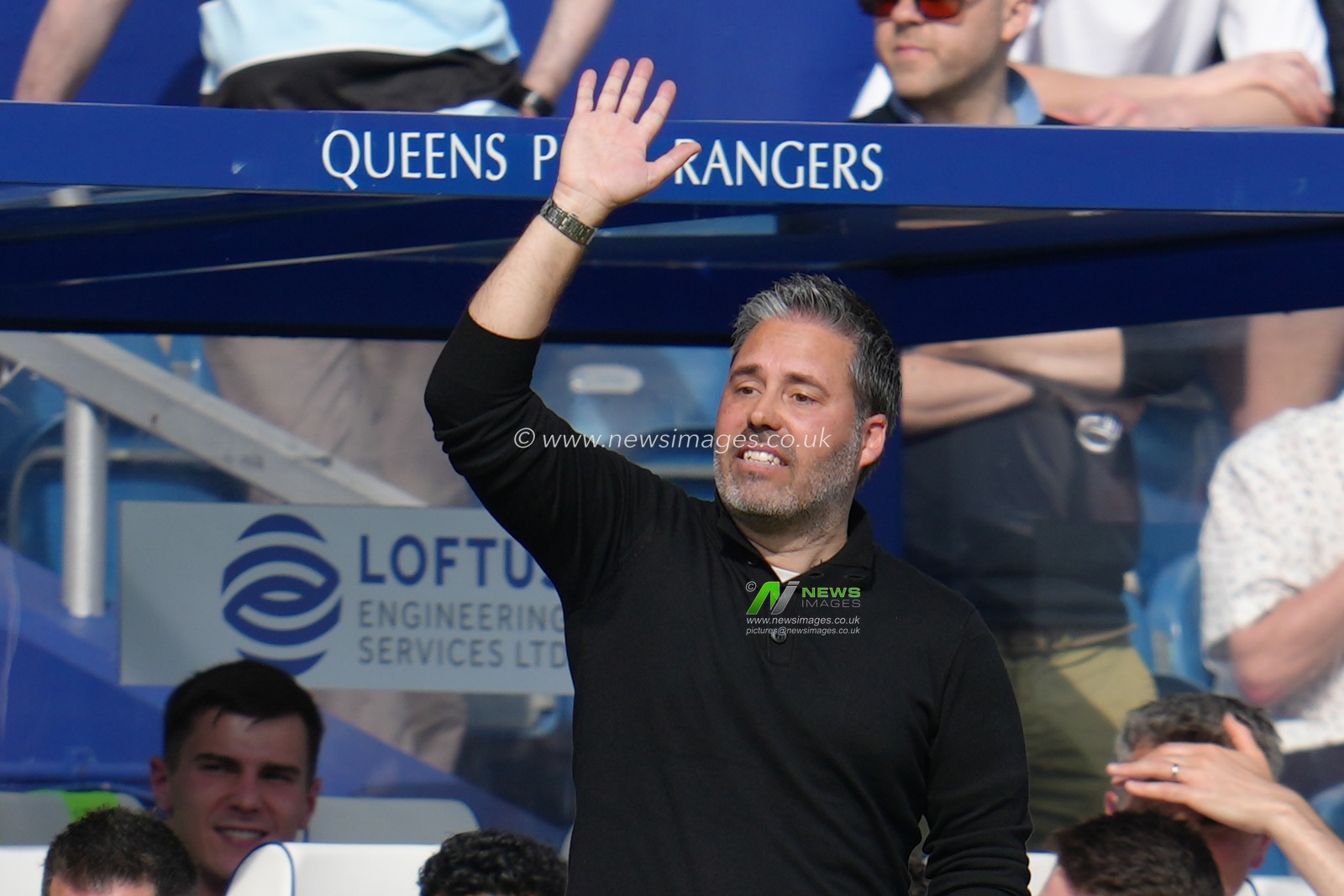 ,MartÃ­ Cifuentes manager of queens park rangers during the Sky Bet Championship match Queens Park Rangers vs Bristol City at Kiyan Prince Foundation Stadium, London, United Kingdom, 12th April 2025

(Photo by Harvey Murphy/News Images)