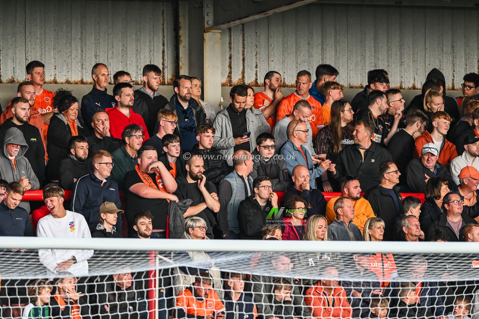 Blackpool fans during the Pre-season friendly match Morecambe vs Blackpool at Mazuma Stadium, Morecambe, United Kingdom, 25th July 2023

(Photo by Craig Thomas/News Images)