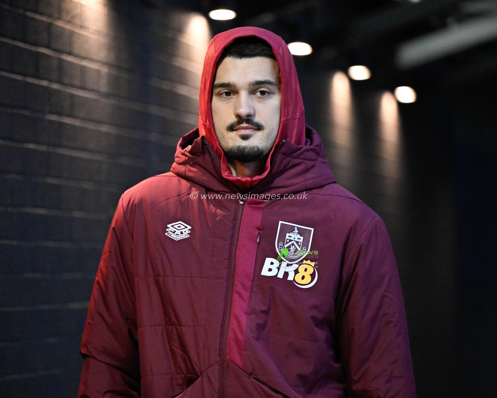 Arijanet MuriÄ‡ 49# of Burnley Football Club arrives ahead of the match, during the Premier League match Burnley vs Liverpool at Turf Moor, Burnley, United Kingdom, 26th December 2023

(Photo by Cody Froggatt/News Images)