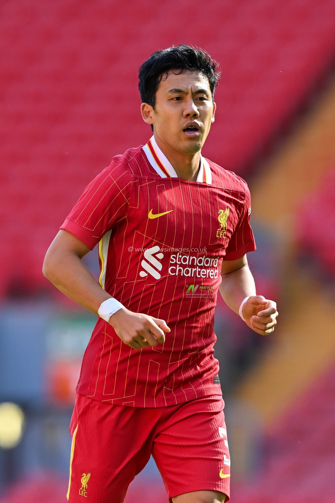 Wataru EndÅ of Liverpool during the Pre-season friendly match Liverpool vs Las Palmas at Anfield, Liverpool, United Kingdom, 11th August 2024

(Photo by Cody Froggatt/News Images)