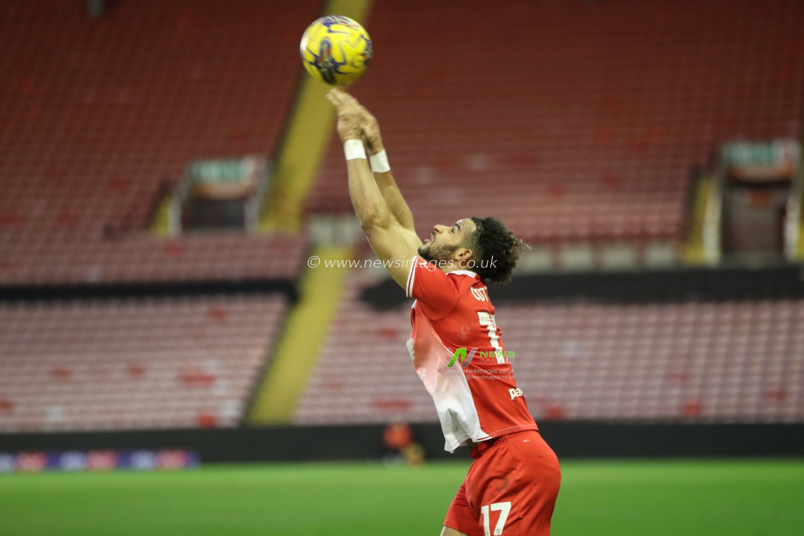Barry Cotter of Barnsley takes a throw in during the Sky Bet League 1 match Barnsley vs Exeter City at Oakwell, Barnsley, United Kingdom, 27th January 2024

(Photo by Alfie Cosgrove/News Images)