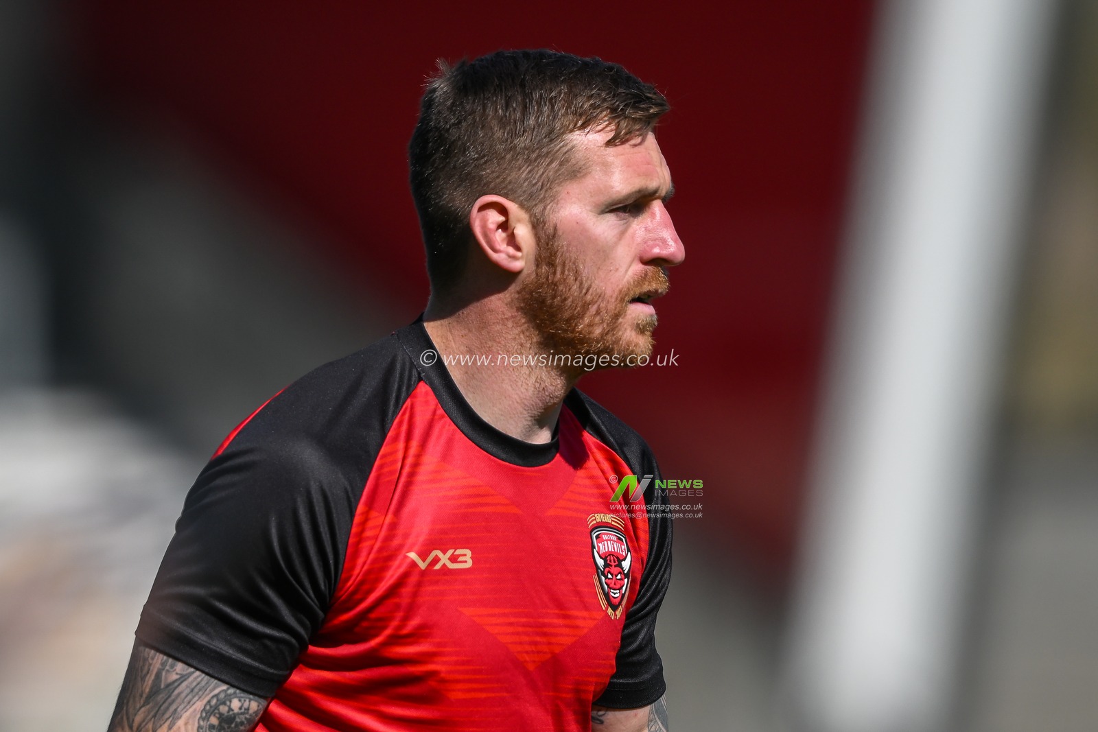 Marc Sneyd #7 of Salford Red Devils during pre match warm up ahead of the Betfred Super League Round 7 match Salford Red Devils vs Huddersfield Giants at AJ Bell Stadium, Eccles, United Kingdom, 2nd April 2023

(Photo by Craig Thomas/News Images)