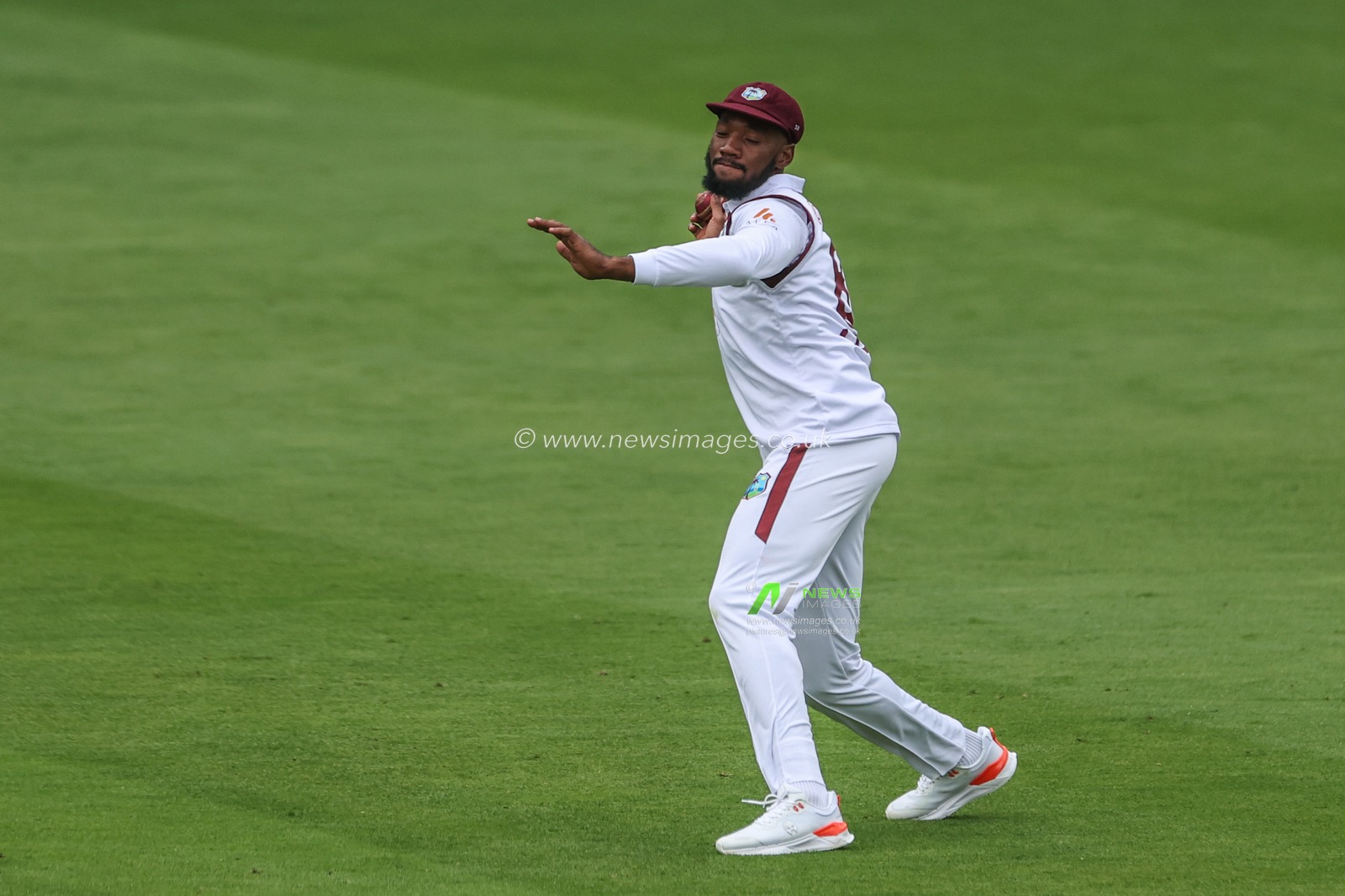 Mikyle Louis of West Indies fields the ball during the 1st Rothesay Test Match day 1 England v West Indies at Lords, London, United Kingdom, 10th July 2024

(Photo by Mark Cosgrove/News Images)