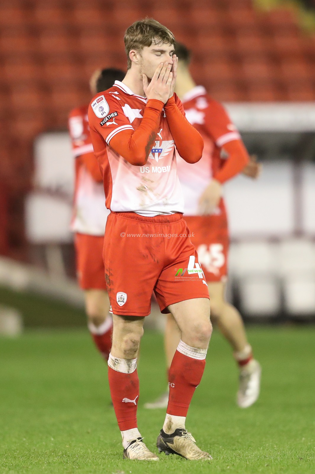 Luca Connell of Barnsley after the game ends 2-2 during the Sky Bet League 1 match Barnsley vs Bolton Wanderers at Oakwell, Barnsley, United Kingdom, 5th March 2024

(Photo by Alfie Cosgrove/News Images)