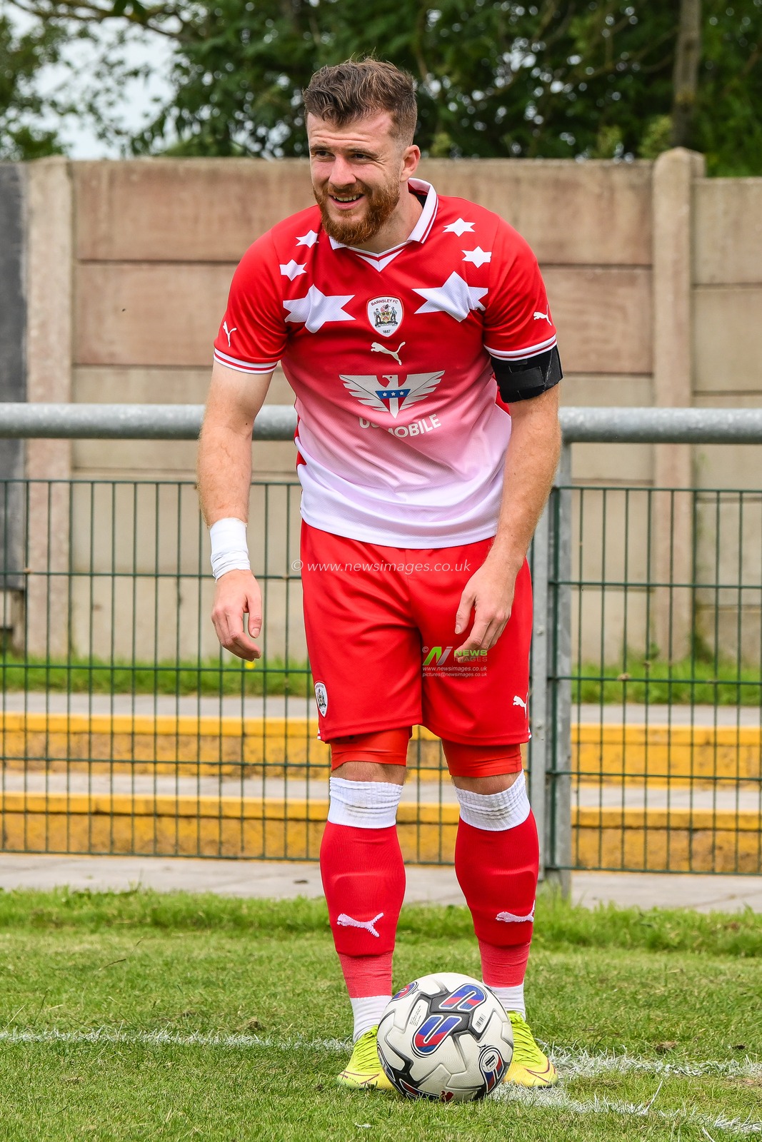 Pre-season friendly match AFC Fylde vs Barnsley at Mill Farm, Fylde, United Kingdom, 8th July 2023

(Photo by Craig Thomas/News Images)