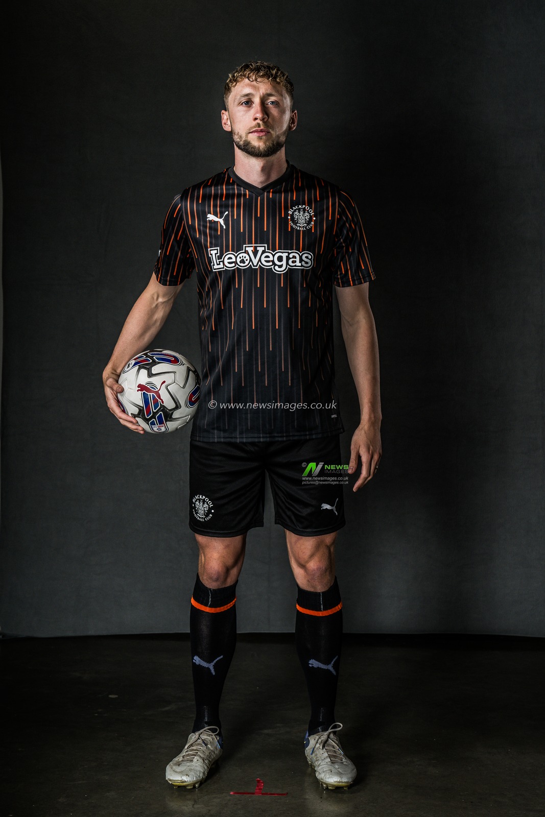 Blackpool Away kit Photoshoot at Bloomfield Road, Blackpool, United Kingdom, 18th July 2023

(Photo by Craig Thomas/News Images)