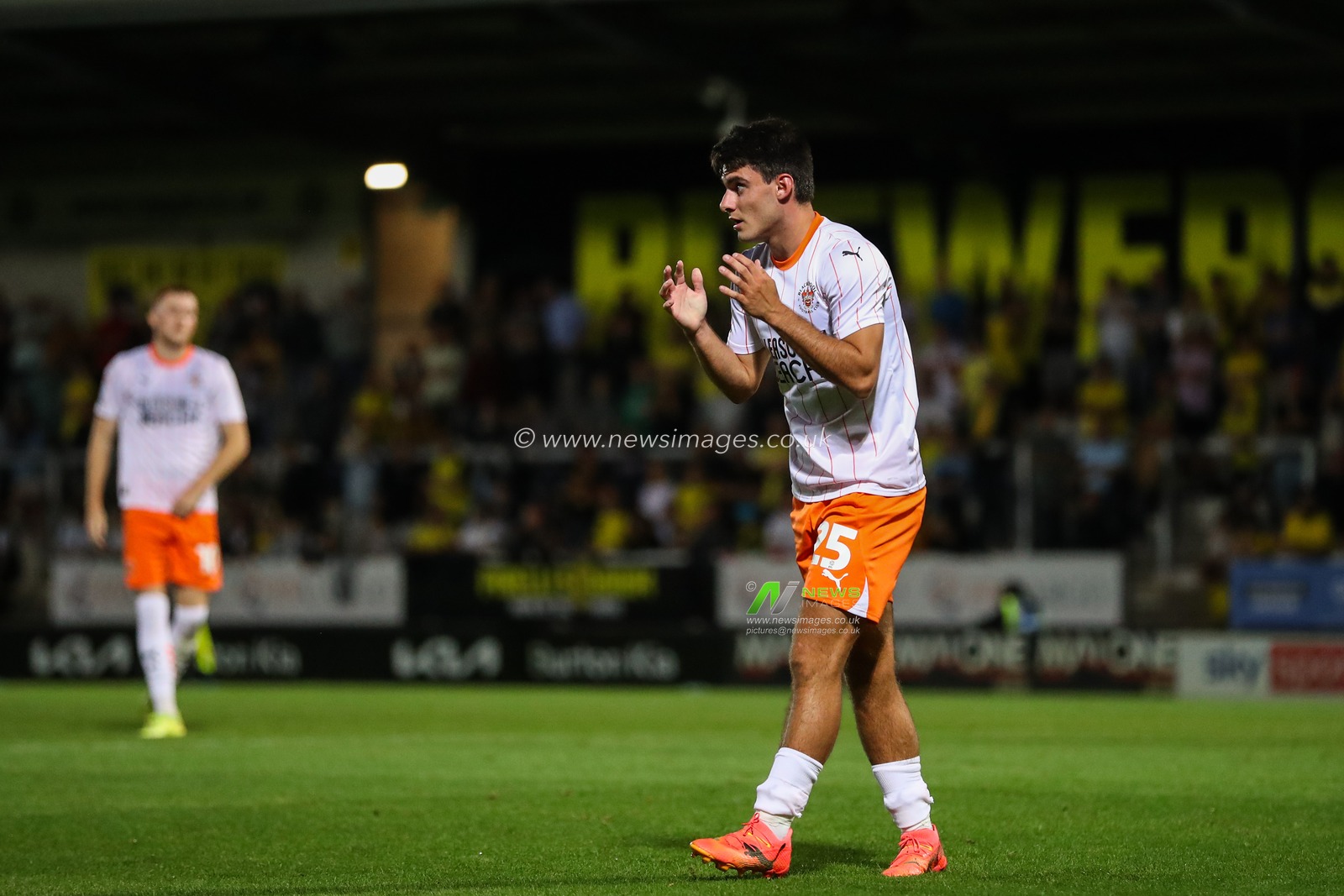 Rob Apter of Blackpool reacts to a missed chance during the Carabao Cup match Burton Albion vs Blackpool at Pirelli Stadium, Burton upon Trent, United Kingdom, 13th August 2024

(Photo by Gareth Evans/News Images)