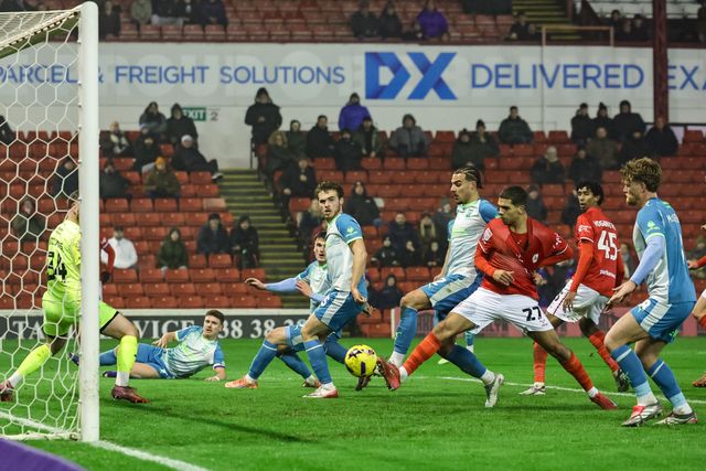Tennai Watson of Barnsley fails to connect with the ball in front of goal during the Sky Bet League 1 match Barnsley vs Northampton Town at Oakwell, Barnsley, United Kingdom, 3rd February 2026

(Photo by Mark Cosgrove/News Images)