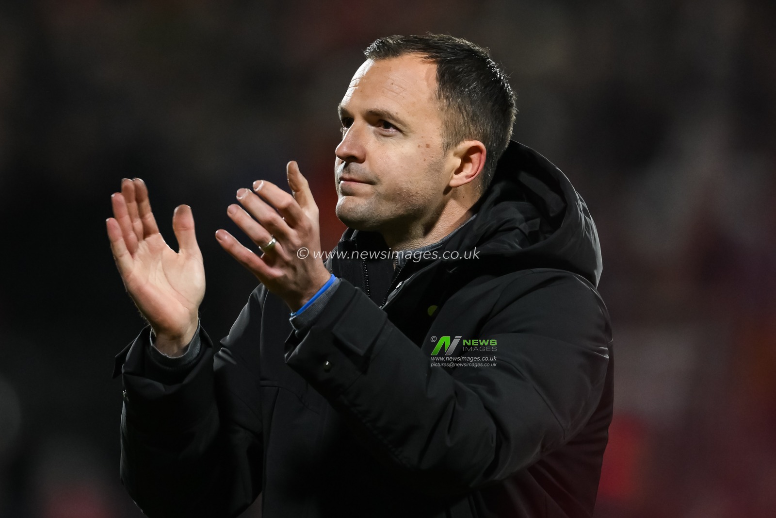 Chris Davies Manager of Birmingham City applauds the fans at the end of the Sky Bet League 1 match Wrexham vs Birmingham City at SToK Cae Ras, Wrexham, United Kingdom, 23rd January 2025

(Photo by Craig Thomas/News Images)