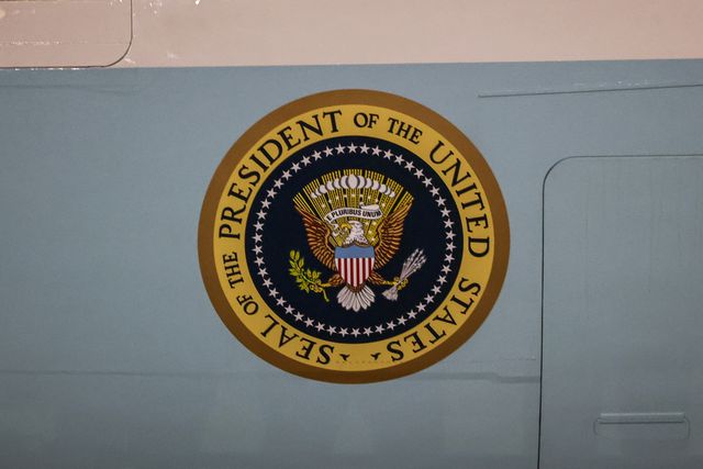 Air Force One arrives at London Stansted for the US President Donald Trump's state visit to the United Kingdom at London Stansted Airport, Stansted, United Kingdom, 16th September 2025

(Photo by Alfie Cosgrove/News Images)