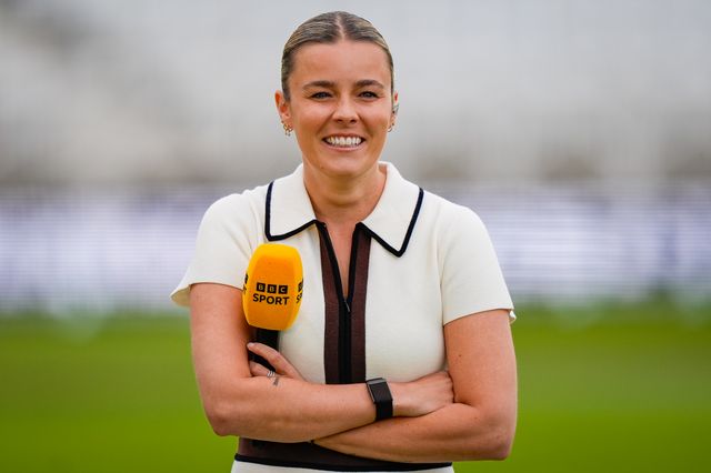 Former England player and BBC Commentator Alex Hartley during the 3rd Rothesay Test Match Day 5 match England vs New Zealand at Trent Bridge, Nottingham, United Kingdom on 29 June 2026

(Photo by Maynard Manyowa/News Images)