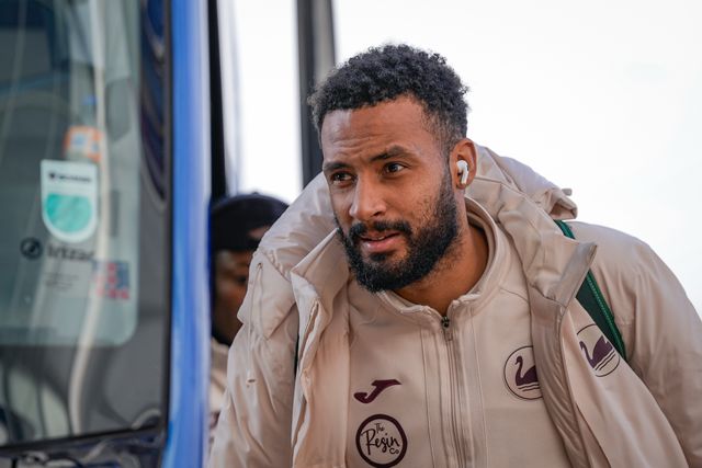 Swansea City goalkeeper Lawrence Vigouroux arrives at the stadium prior to kick off during the Sky Bet Championship match Derby County vs Swansea City at Pride Park Stadium, Derby, United Kingdom on 14 February 2026

(Photo by Maynard Manyowa/News Images)