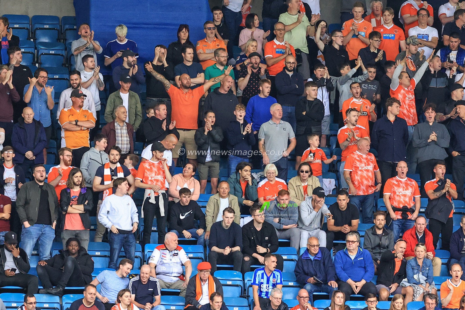 Blackpool fans sing away