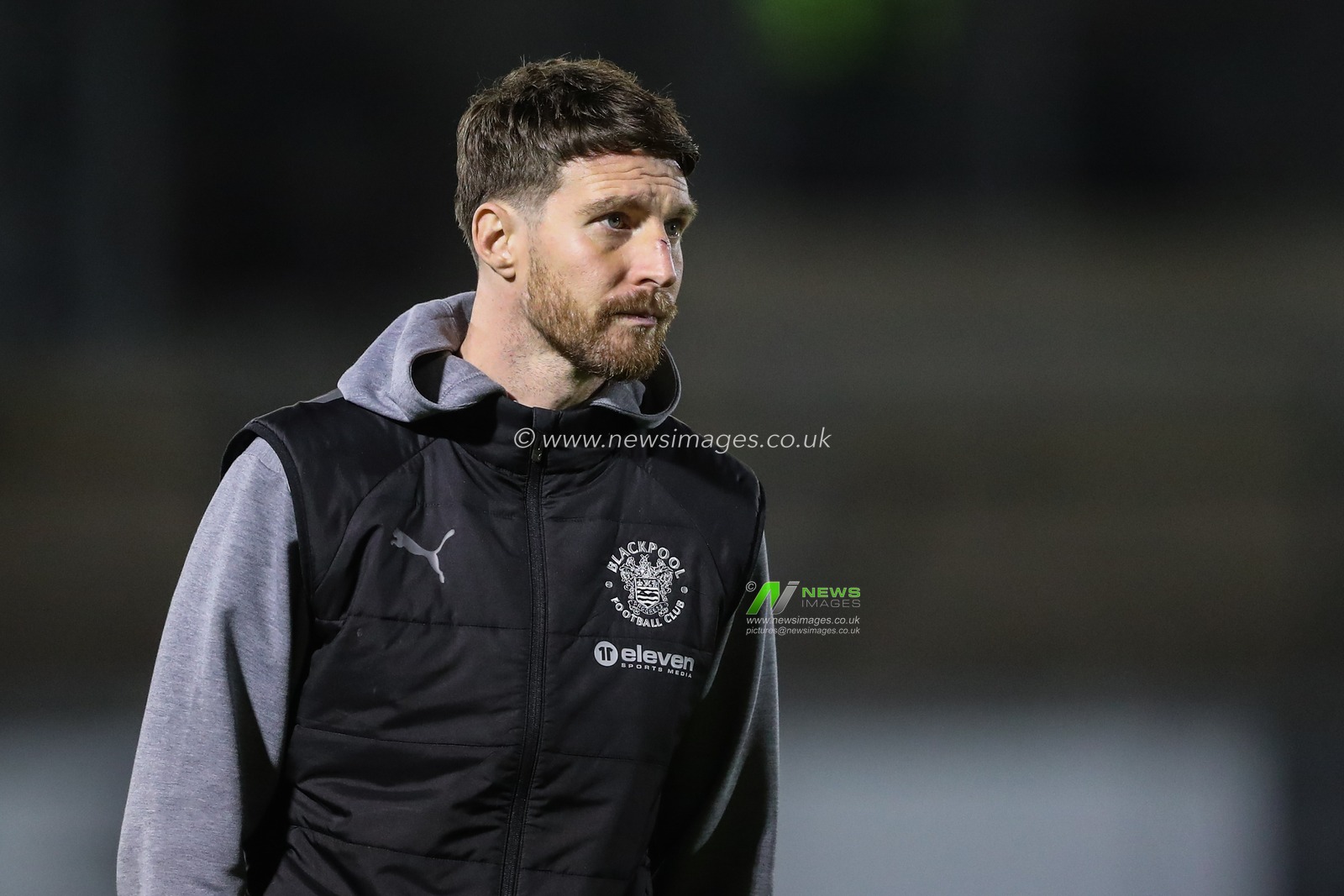 James Husband of Blackpool arrives ahead of the Sky Bet League 1 match Bristol Rovers vs Blackpool at Memorial Stadium, Bristol, United Kingdom, 26th November 2024

(Photo by Gareth Evans/News Images)