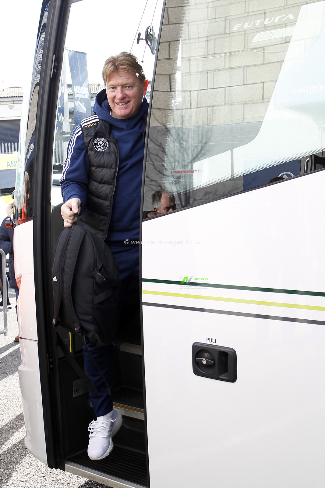 Sheffield United assistant manager, Stuart McCall arriving at the stadium.