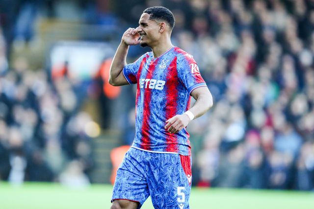 Maxence Lacroix of Crystal Palace celebrates the goal to make it 1-0 during the Emirates FA Cup 5th Round match Crystal Palace vs Millwall at Selhurst Park, London, United Kingdom, 1st March 2025

(Photo by Izzy Poles/News Images)