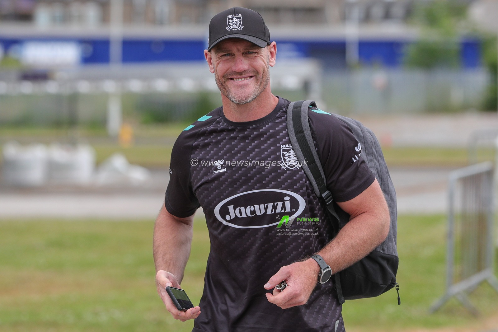 Assistant Coach Gareth Ellis arrives at The MKM Stadium ahead of the Betfred Super League Round 16 match Hull FC vs St Helens at MKM Stadium, Hull, United Kingdom, 17th June 2023

(Photo by James Heaton/News Images)