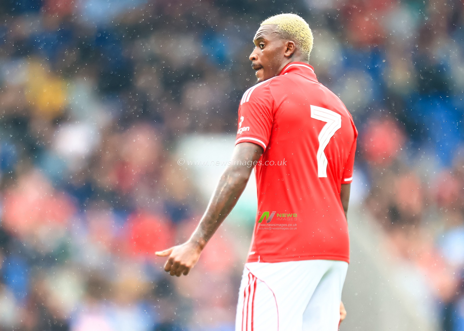 Callum Hudson-Odoi of Nottingham Forest during the Pre-season friendly match Nottingham Forest vs Monaco at SMH Group Stadiumact Stadium, Chesterfield, United Kingdom, 19th July 2025

(Photo by Richard Bierton/News Images)