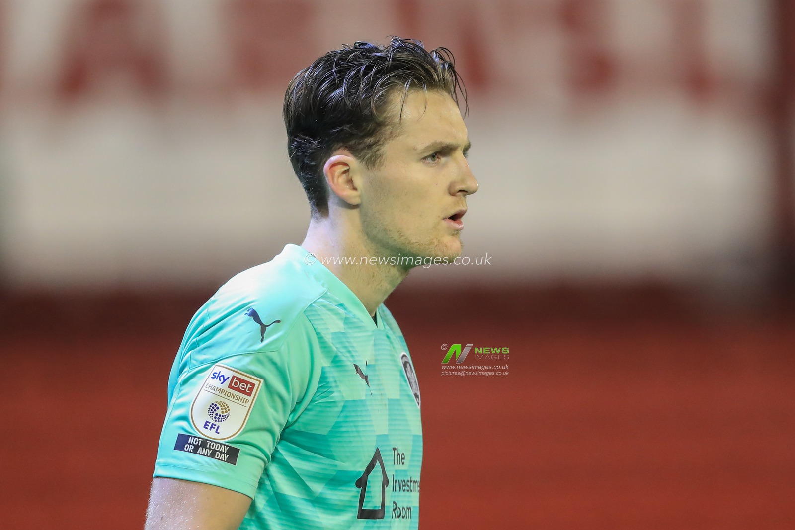 Jack Walton #1 of Barnsley during the game