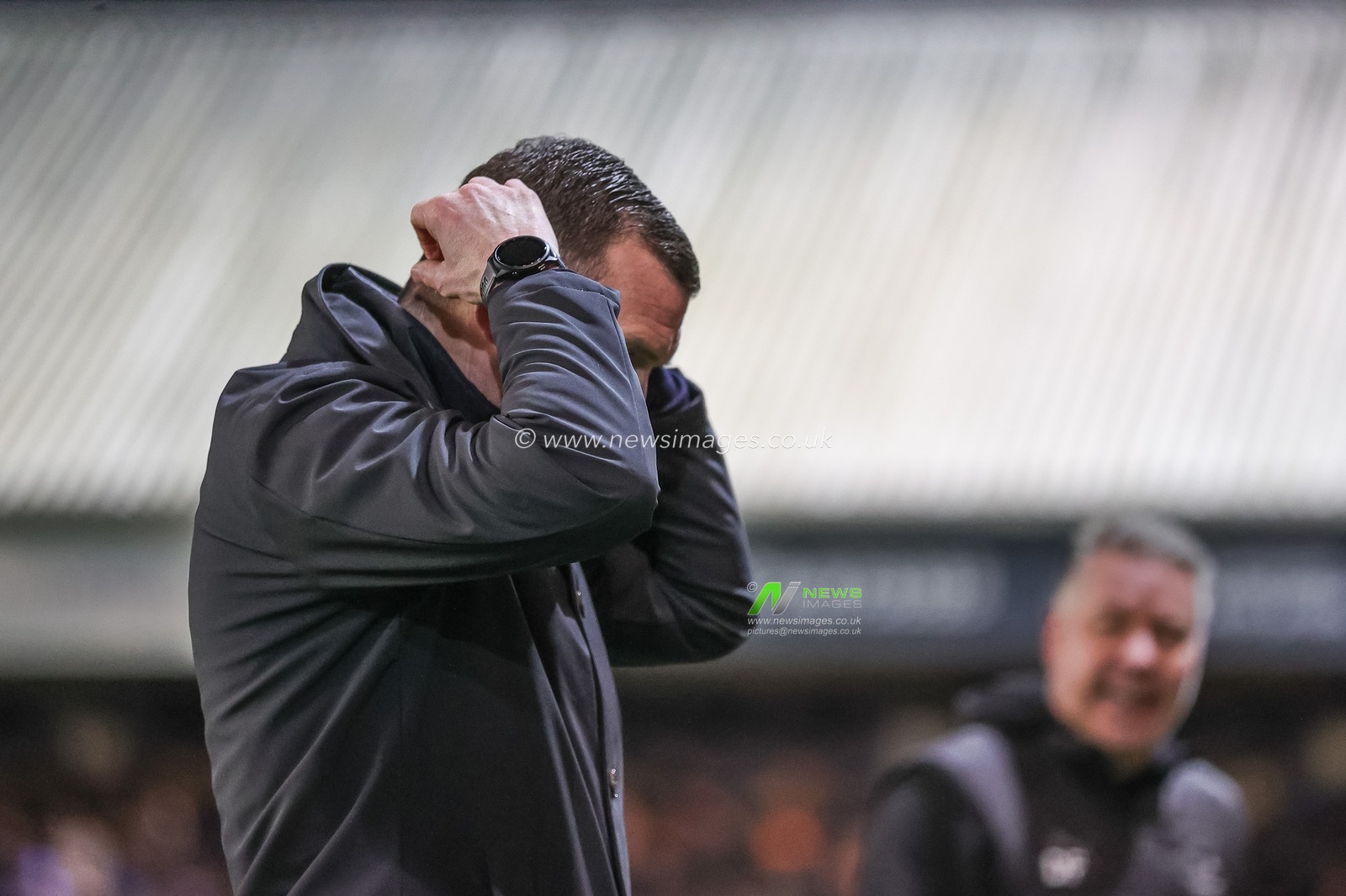 Neill Collins Head coach of Barnsley reacts during the Sky Bet League 1 match Peterborough United vs Barnsley at Weston Homes Stadium, Peterborough, United Kingdom, 29th December 2023

(Photo by Mark Cosgrove/News Images)