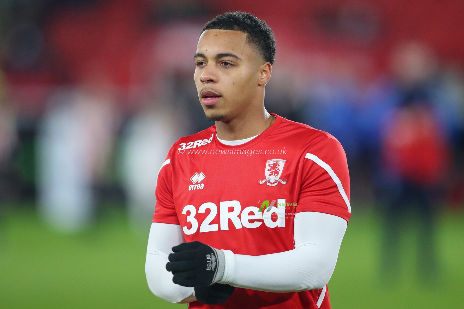 Cameron Archer #10 of Middlesbrough during the pre-game warm up ahead of the Sky Bet Championship match Sheffield United vs Middlesbrough at Bramall Lane, Sheffield, United Kingdom, 15th February 2023

(Photo by Gareth Evans/News Images)