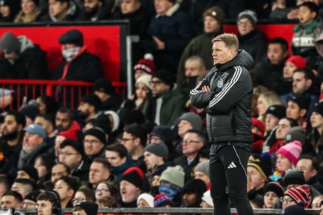 Eddie Howe manager of Newcastle United during the Premier League match Manchester United vs Newcastle United at Old Trafford, Manchester, United Kingdom, 26th December 2025

(Photo by Alfie Cosgrove/News Images)

*** GER AUT SUI OUT ***
