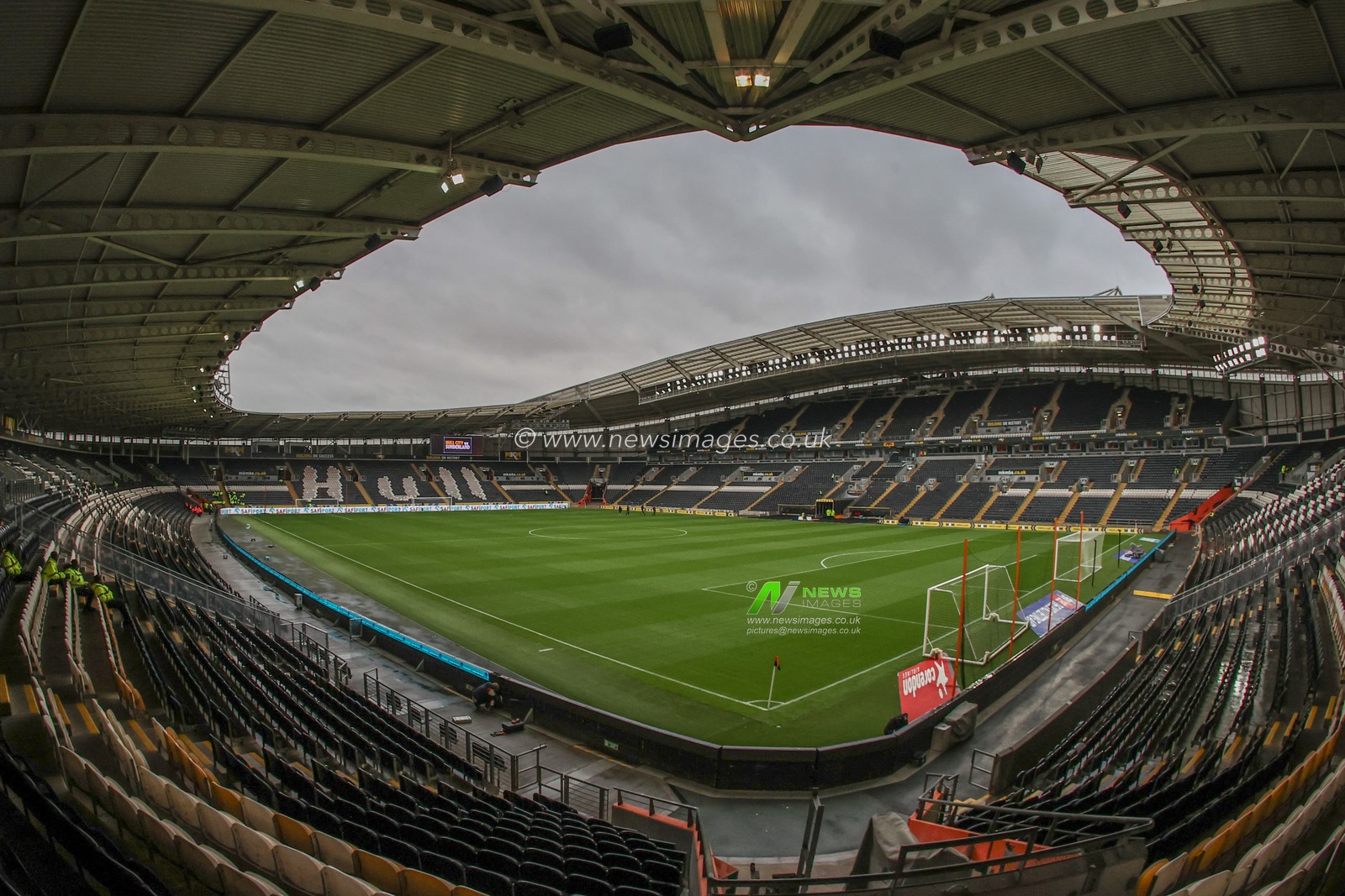 A general view of the MKM Stadium during the Sky Bet Championship match Hull City vs Sunderland at MKM Stadium, Hull, United Kingdom, 20th October 2024

(Photo by Alfie Cosgrove/News Images)