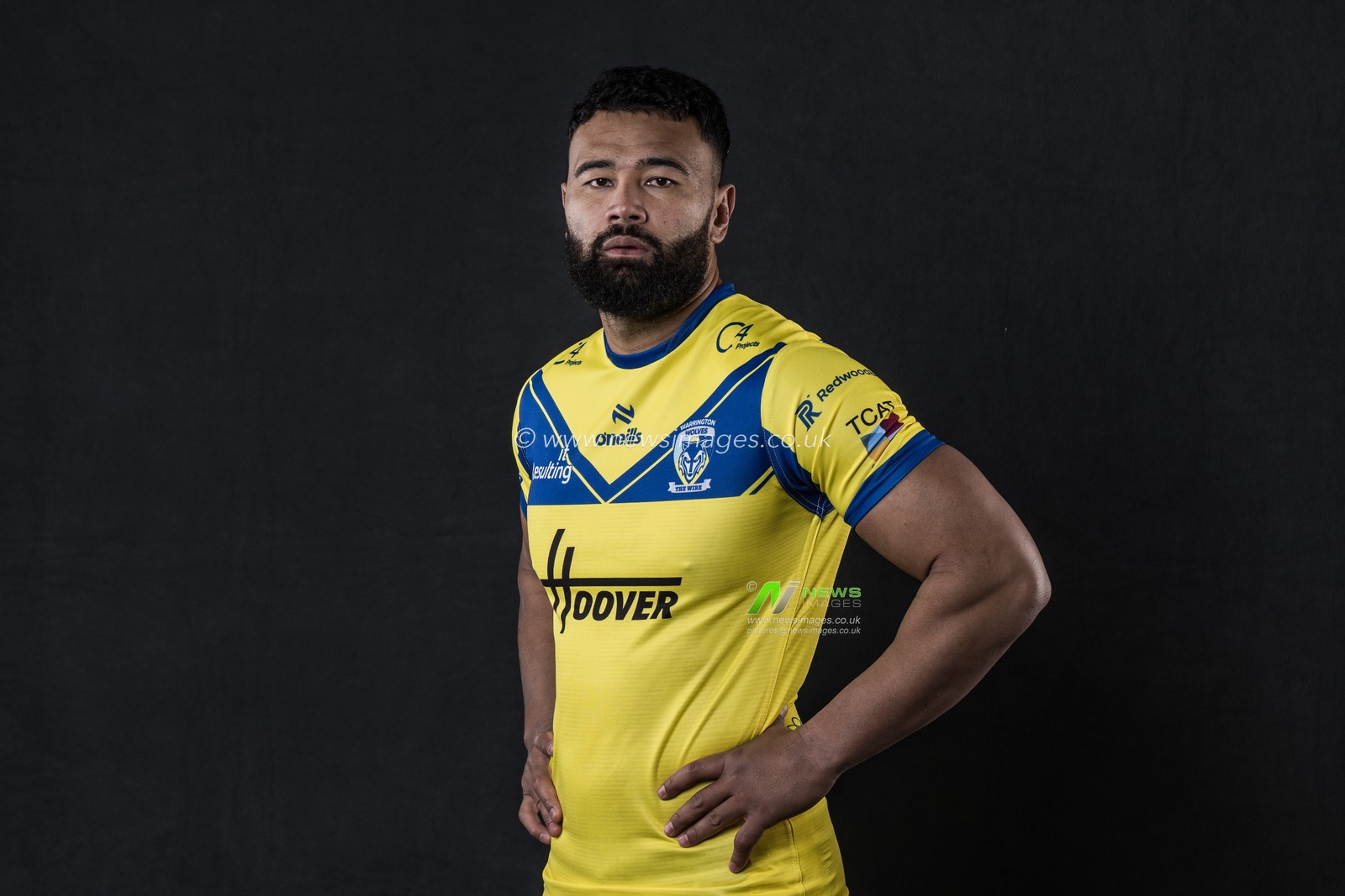 Zane Musgrove in the Home kit during the Warrington Wolves Team media day at Warrington wolves training centre, Warrington, United Kingdom, 16th January 2025

(Photo by Craig Thomas/News Images)