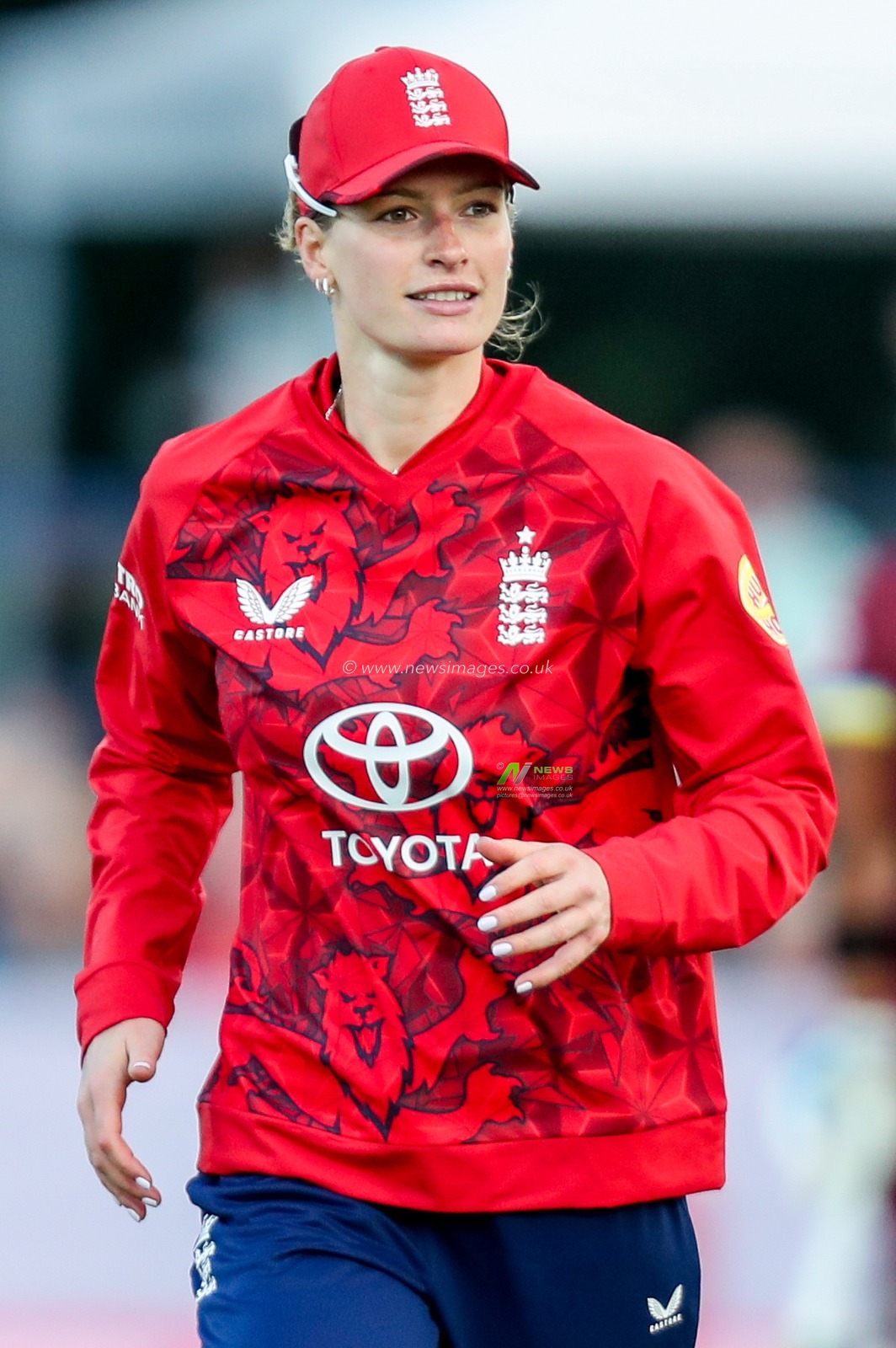 Lauren Bell of England Women in action during the 1st Vitality IT20 Series England Women v West Indies Women at The Spitfire Ground, Canterbury, United Kingdom, 21st May 2025

(Photo by Izzy Poles/News Images)