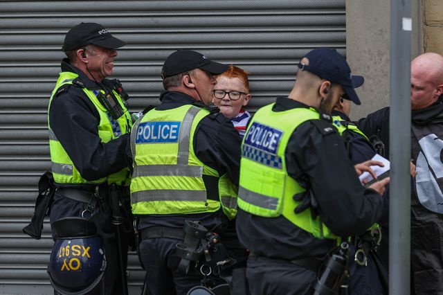 Anti-racism protest Barnsley Town Centre