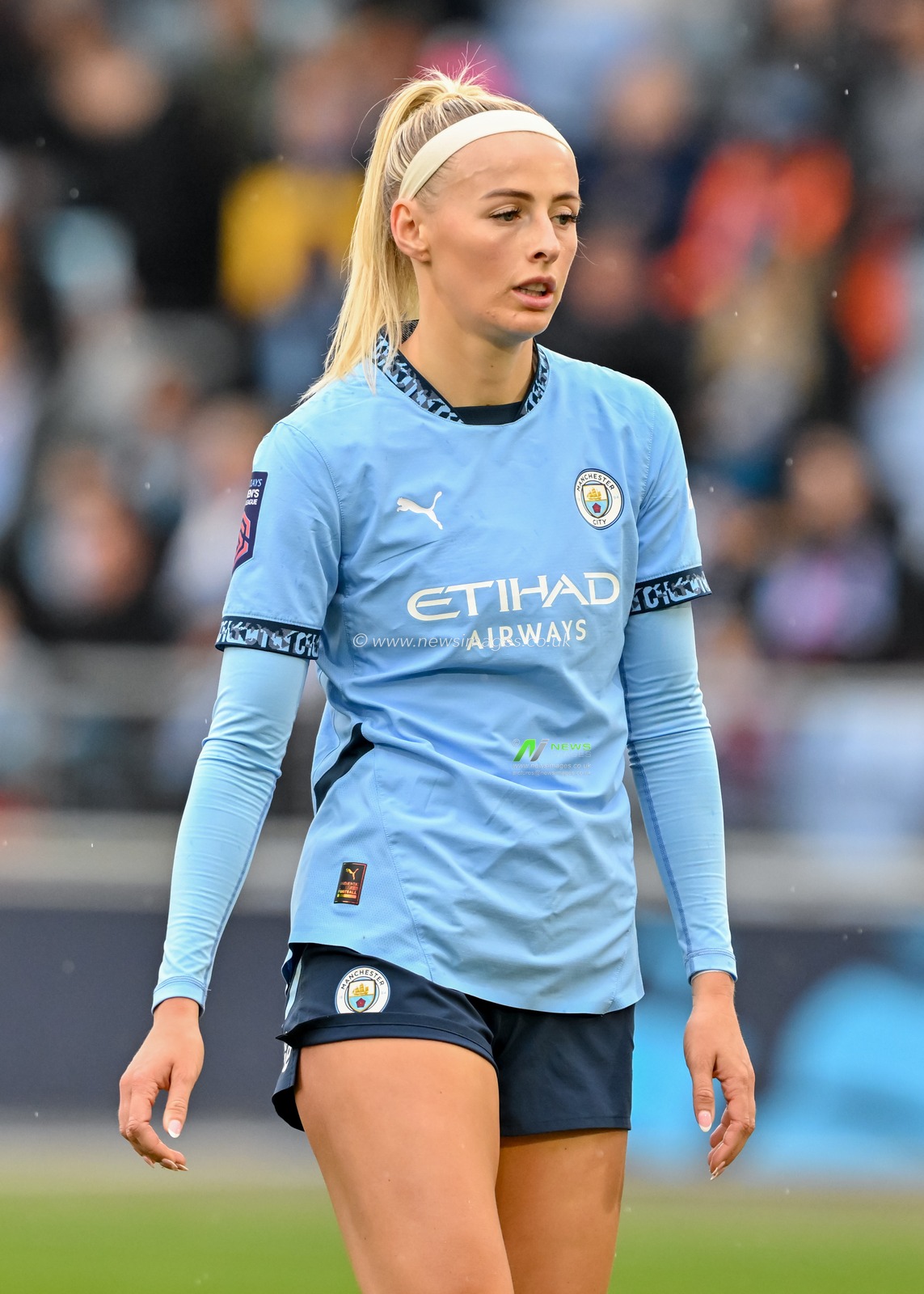 Chloe Kelly of Manchester City Women during the The Barclays Women's Super League match Manchester City Women vs West Ham United Women at Joie Stadium, Manchester, United Kingdom, 6th October 2024

(Photo by Cody Froggatt/News Images)