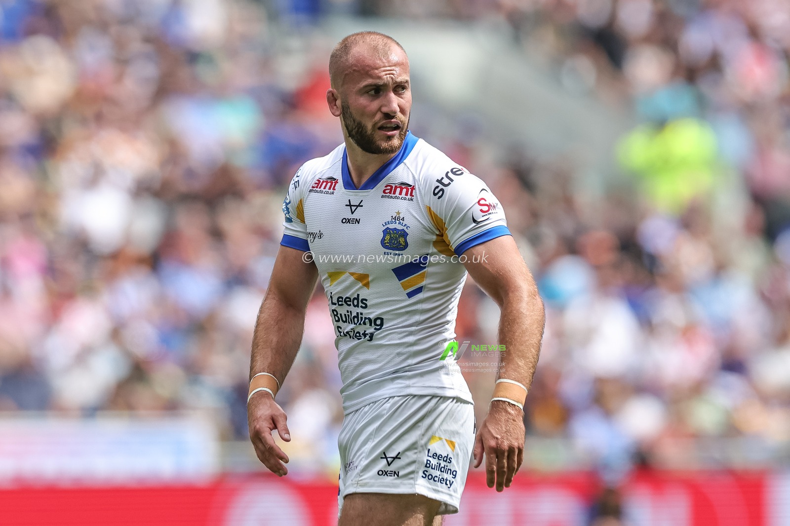 Jarrod O'Connor of Leeds Rhinos during the Betfred Super League Magic Weekend match Leeds Rhinos vs Bradford Bulls at Hill Dickinson Stadium, Liverpool, United Kingdom on 05 July 2026

(Photo by Mark Cosgrove/News Images)