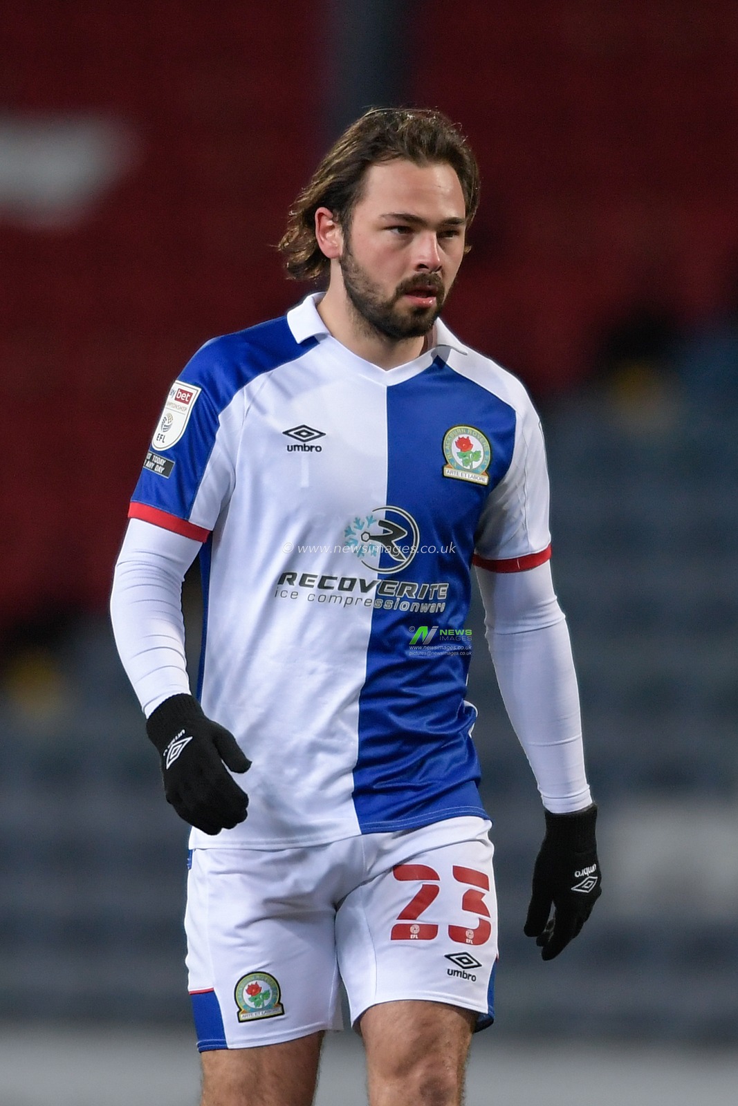 Bradley Dack #23 of Blackburn Rovers in action during the game