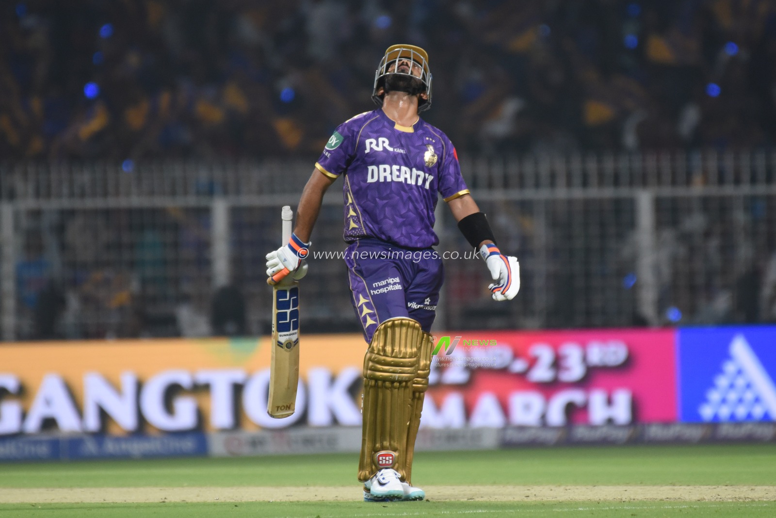Kolkata Knight Riders' captain Ajinkya Rahane 50 run up during the Indian Premier League cricket match between Kolkata Knight Riders and Royal Challengers Bengaluru at Eden Gardens in Kolkata, India, Saturday, March 22, 2025.Pictures by Debajyoti Chakraborty.(Photo: Debajyoti Chakraborty/News Images)