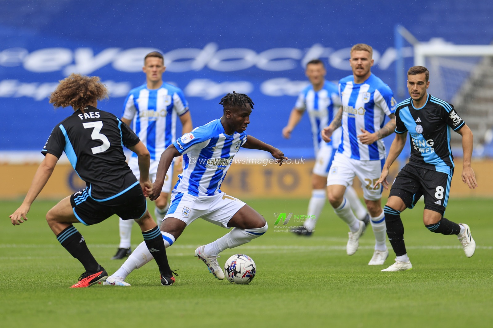 Brahima Diarra #11 of Huddersfield Town controls the ball during the Sky Bet Championship match Huddersfield Town vs Leicester City at John Smith's Stadium, Huddersfield, United Kingdom, 12th August 2023

(Photo by Conor Molloy/News Images)