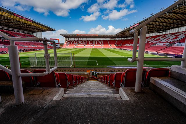 A general view of the pitch and stands during the Sky Bet Championship match Stoke City vs Blackburn Rovers at Bet365 Stadium, Stoke On Trent, United Kingdom on 11 April 2026

(Photo by Maynard Manyowa/News Images)