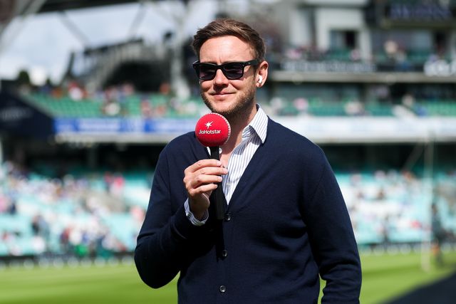 Stuart Broad presents prior to the 5th Rothesay Test Match Day 3 England vs India at The Kia Oval, London, United Kingdom, 2nd August 2025

(Photo by Izzy Poles/News Images)