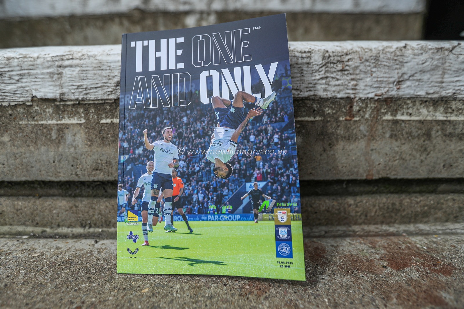 Preston North End program ahead of the Sky Bet Championship match Preston North End vs Queens Park Rangers at Deepdale, Preston, United Kingdom, 18th April 2025

(Photo by Jorge Horsted/News Images)