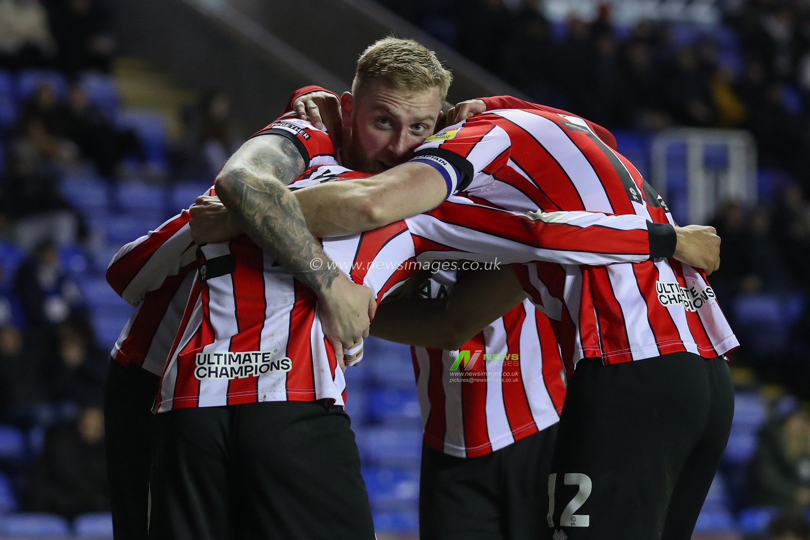 Iliman Ndiaye #29 of Sheffield United celebrates his goal to make it 0-1 with Oliver McBurnie #9 of Sheffield United during the Sky Bet Championship match Reading vs Sheffield United at Select Car Leasing Stadium, Reading, United Kingdom, 7th March 2023

(Photo by Gareth Evans/News Images)
