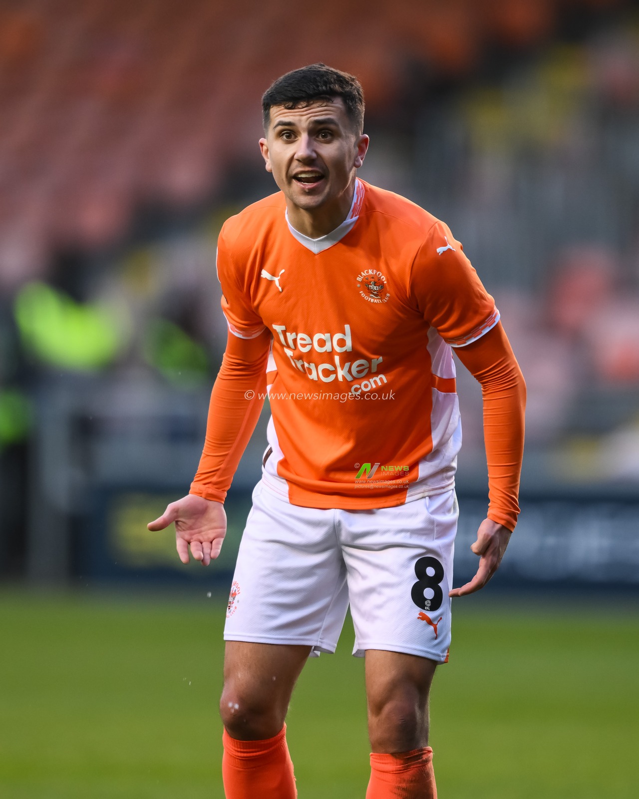 Albie Morgan of Blackpool gives his team instructions during the Sky Bet League 1 match Blackpool vs Stevenage at Bloomfield Road, Blackpool, United Kingdom, 21st December 2024

(Photo by Craig Thomas/News Images)