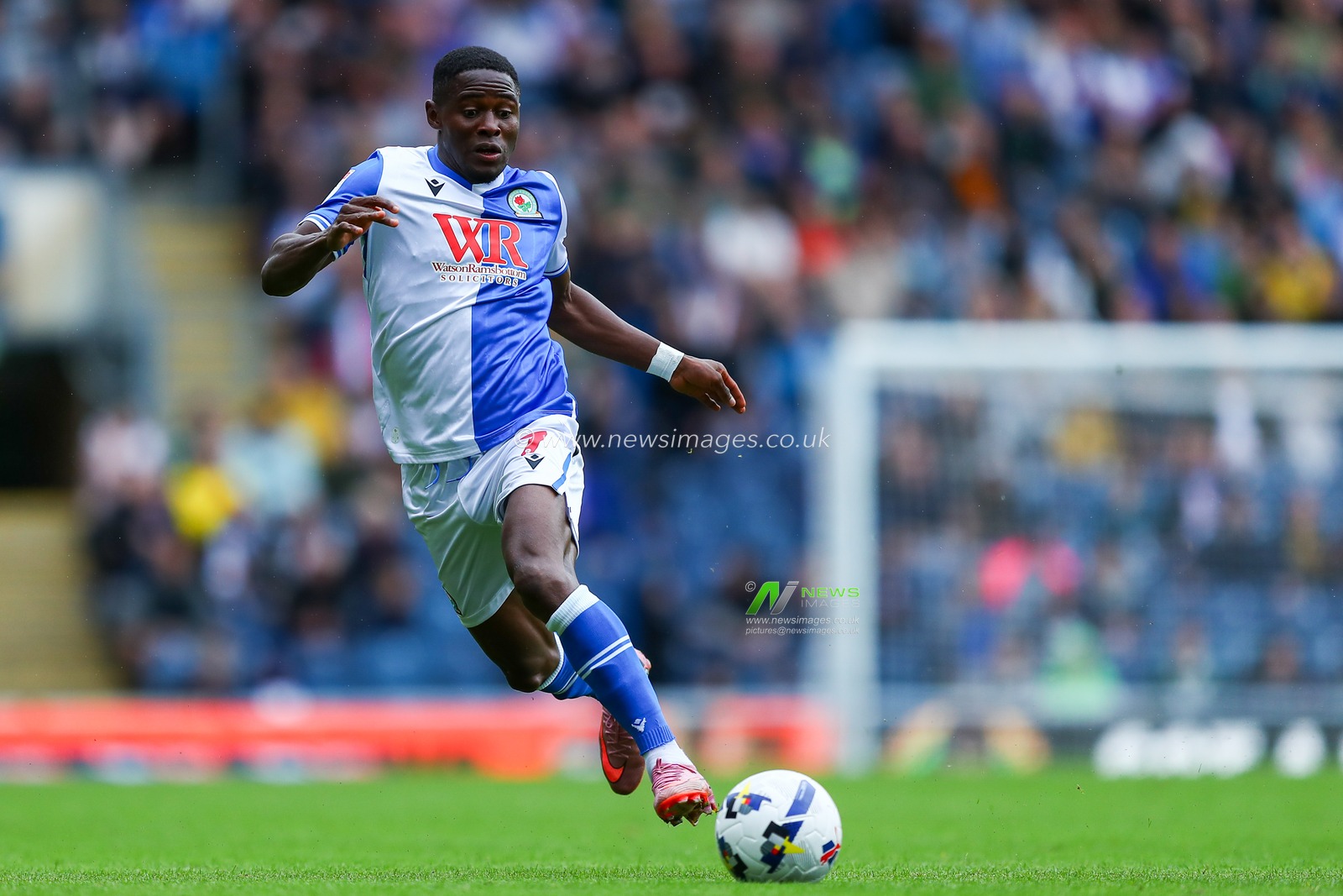 Augustus Kargbo of Blackburn Rovers during the Sky Bet Championship match Blackburn Rovers vs Norwich City at Ewood Park, Blackburn, United Kingdom, 30th August 2025

(Photo by Jorge Horsted/News Images)